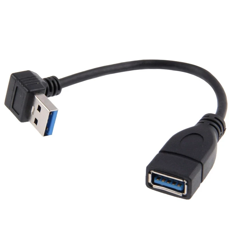 Right Angled USB 3.0 A Male to Micro USB 3.0 Cable 20cm 