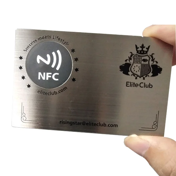 Metal Business Card Blank or with Printing, Metal Card Supplier-MoreRFID