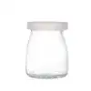 transparent glass bottle
