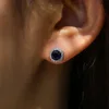 White gold plus blue diamonds.