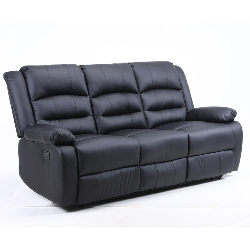 Factory Supplied Cheap Sectional Sofa Manual Recliner Chair Living Room ...