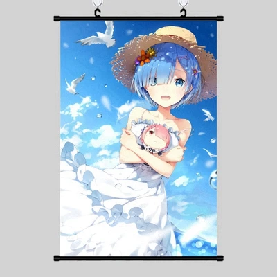 Anime Re:zero Rem/Ram Wall Scroll Poster Home Decorate Decor Art Gift  60*90CM#10