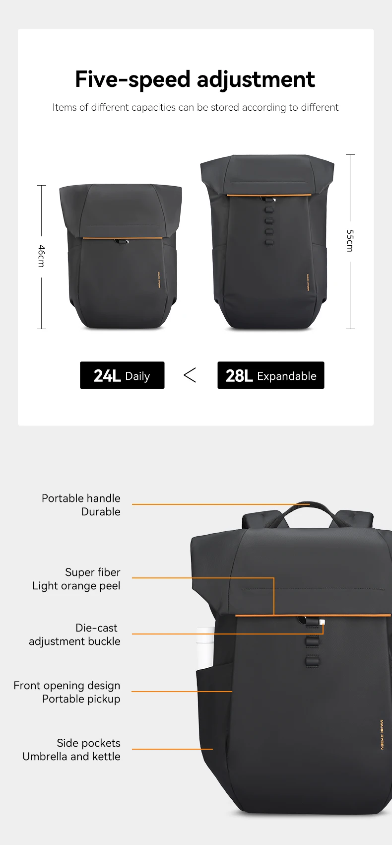 Stylish School Backpack Bags Mochilas Daily Travel Business Custom Logo ...