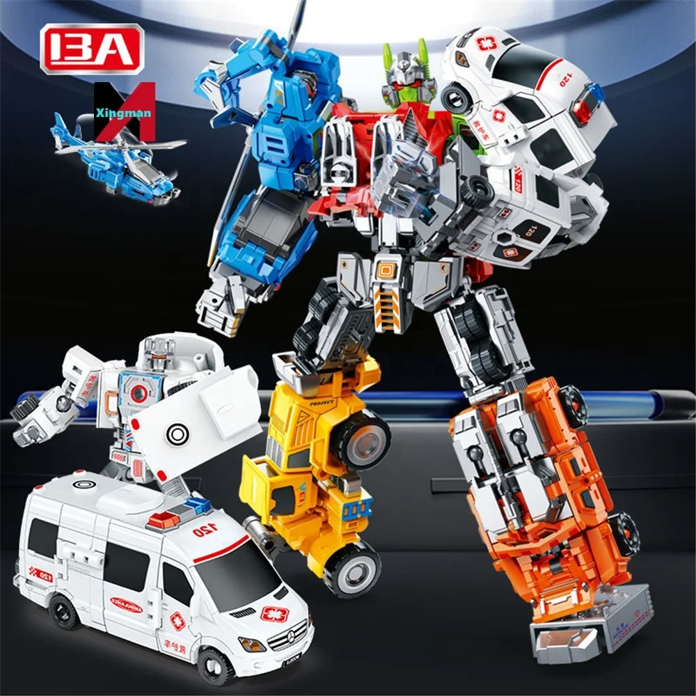 Xingbianzhanshen 6 IN 1 Defensor 24CM Transformation Figure