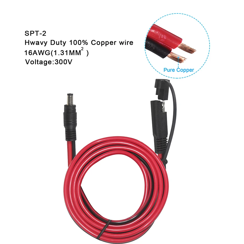 Portable Panel Dc Male 12V Charger Kit Cables And Plug Sae Battery Trickle Wiring Connection Cable Solar Quick Disconnect Wire 7