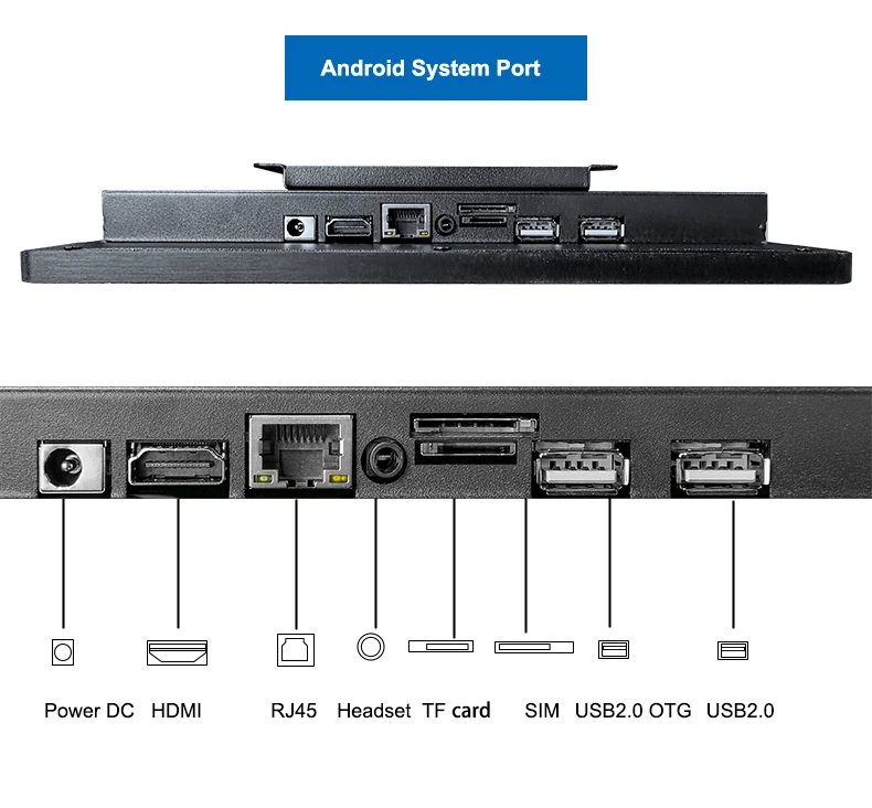 Small Size All In One Computers Indoor Wall Mount Capacitive LCD Touch Screen Window System Industrial Computer