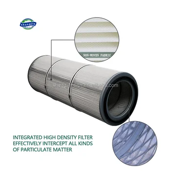 Direct wholesale high temperature resistant polyester dust air filter to remove dust