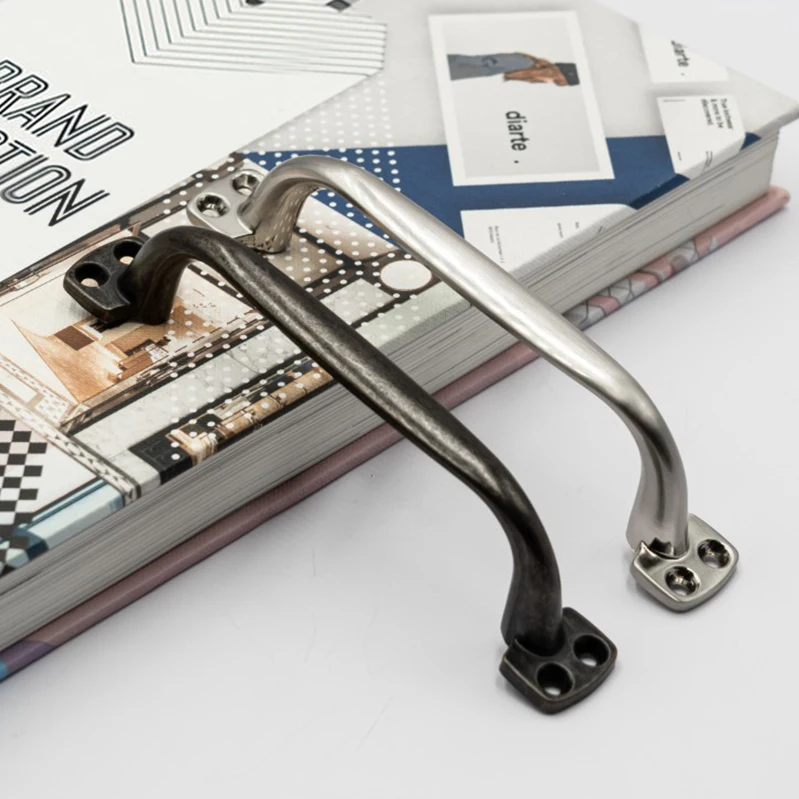 Classic Kitchen Cabinets Dresser Handle Drawer Pull Zinc Alloy Metal Furniture Door Handles Screw From Outside