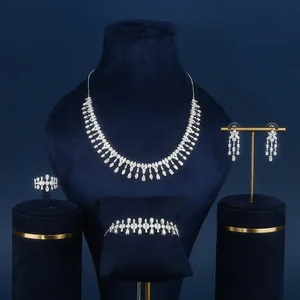 BrideTalk Original Luxury Full-Set Fashion Jewelry Premium Copper with Zirconia for Party Occasions