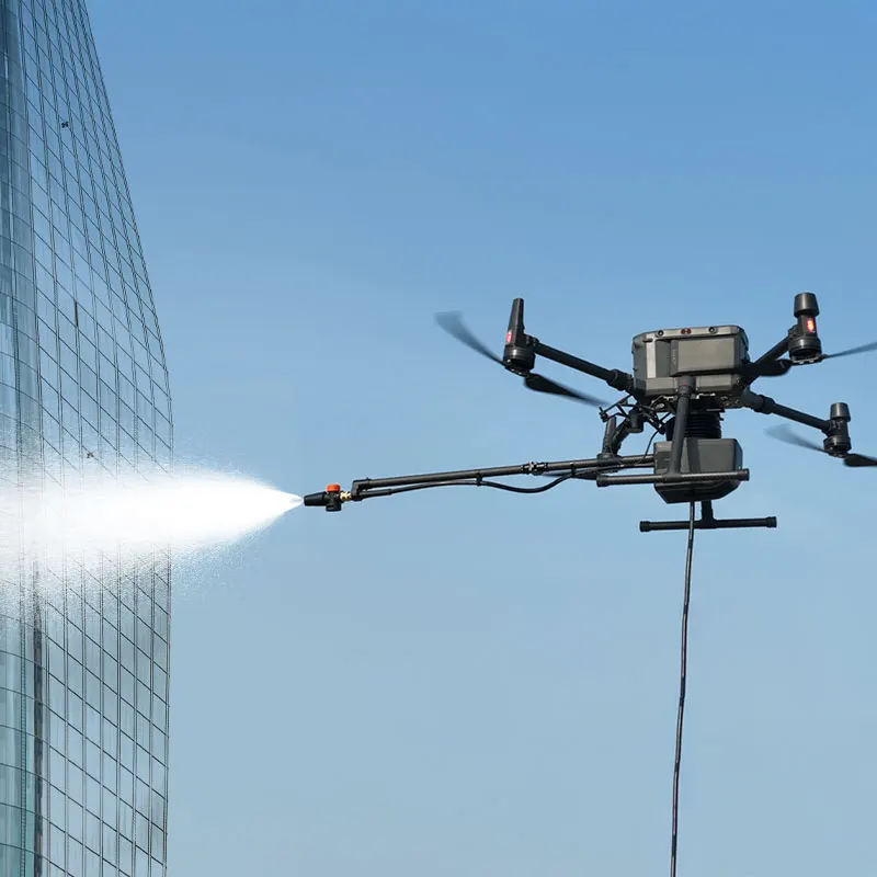 Foxtech T50 Tethered Cleaning System for DJI M300 M350 M400 Window Cleaning Drone UAV Fully Automated Multi Angle Cleaning