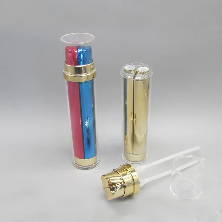 Custom 20ml 40ml 50ml Dual Pump and Dual Chamber Manufacturer of Plastic Bottle