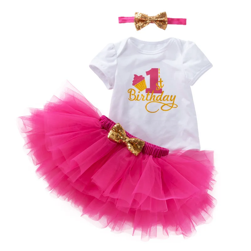 1 2 birthday dress Ava 6 Month Birthday Outfit Girl Half Birthday Vintage Pink And Gold Outfit 12 Months Long Sleeve main image 0