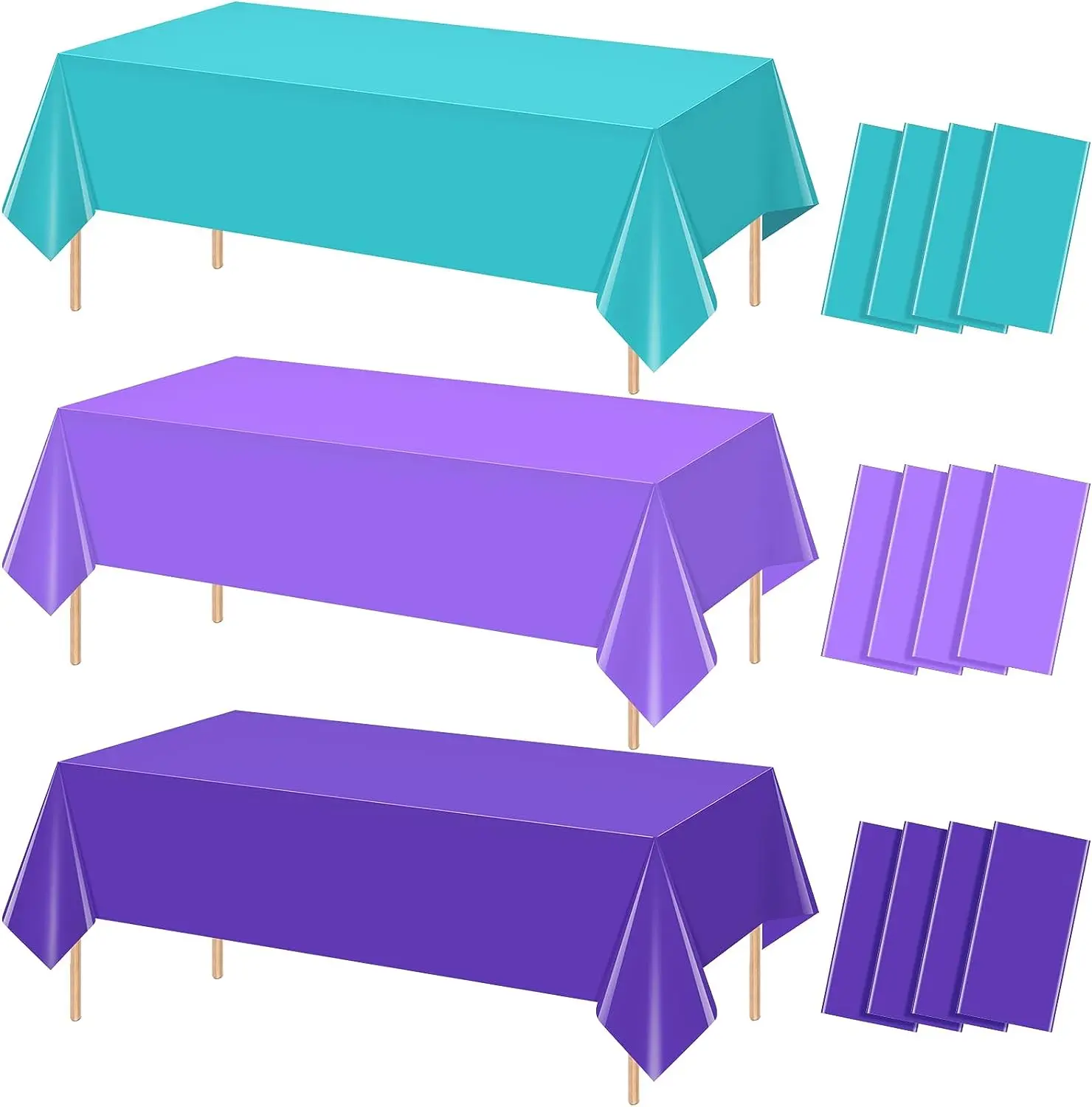 Wholesale Custom Solid Color Tablecloths Reusable Eco-friendly
