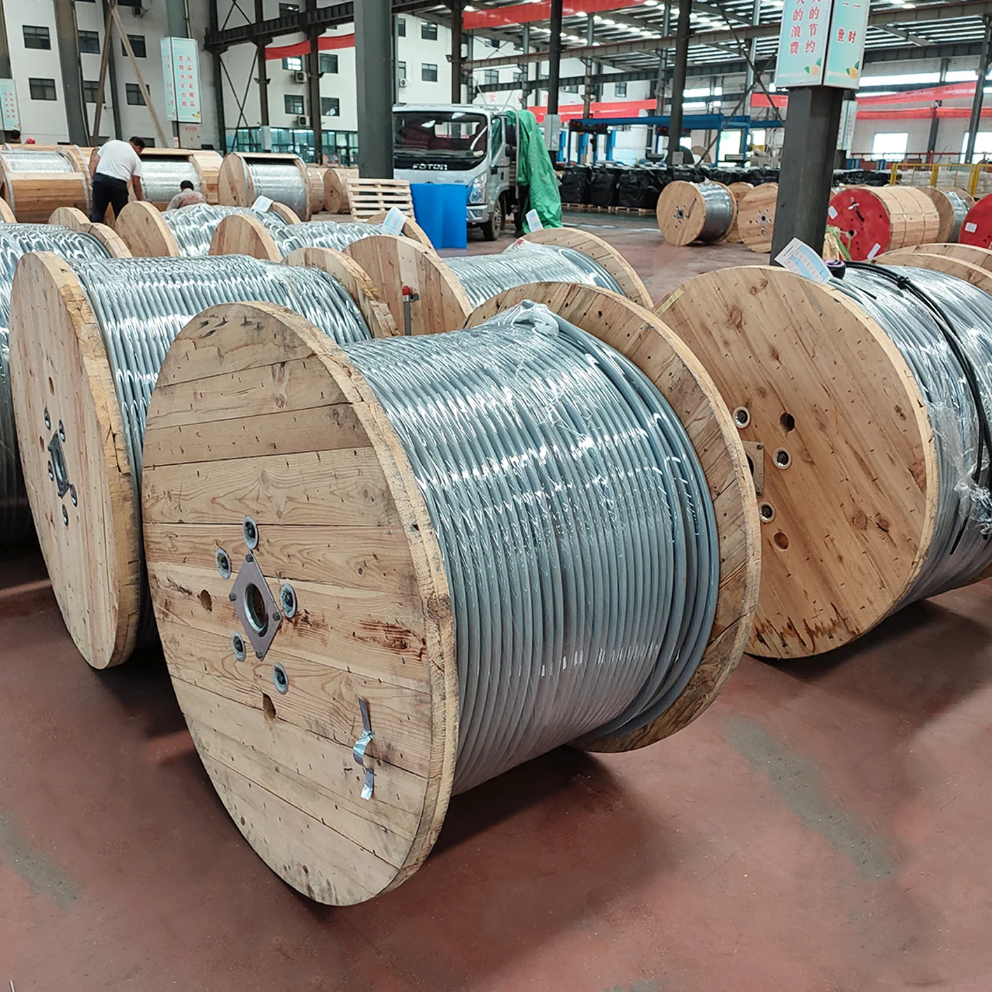 Acsr Aaac Aac Conductor Electric Astm B232 Bare Aluminum Conductor Steel Reinforced Overhead