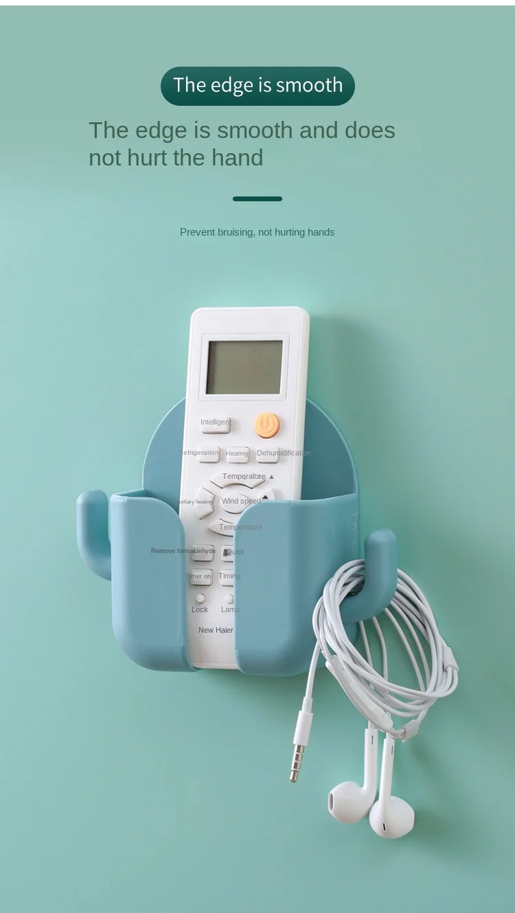 LY250626-2 Modern Wall Mounted Mobile Phone Charging Rack Multifunctional Punch-Free Plastic Holder Longer Bigger Size Storage