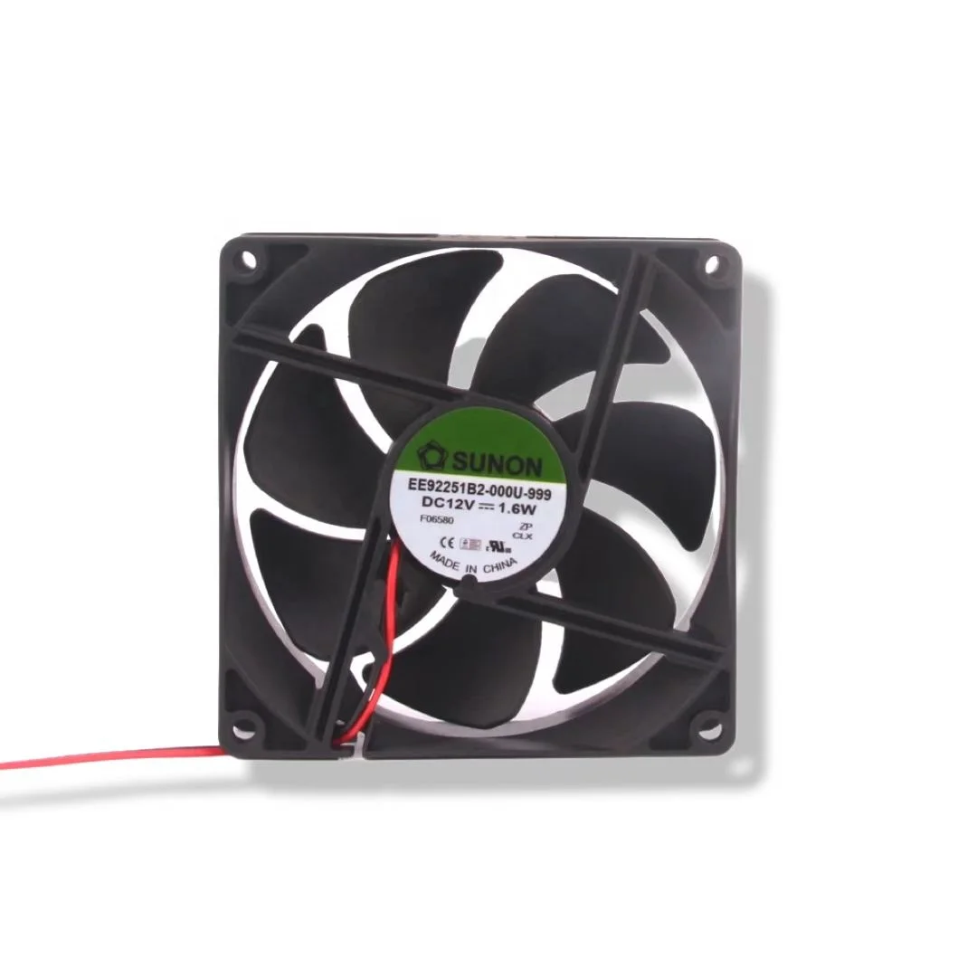 EE92251B2-000U-999 Quality Axial Cooling Fan 92*92*25mm DC 12V 1.6W Tubeaxial 2700RPM