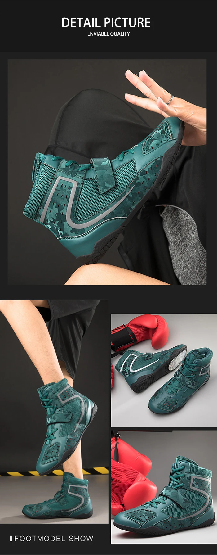 New Professional Light Weight Wrestling Shoes Men Highquality Boxing