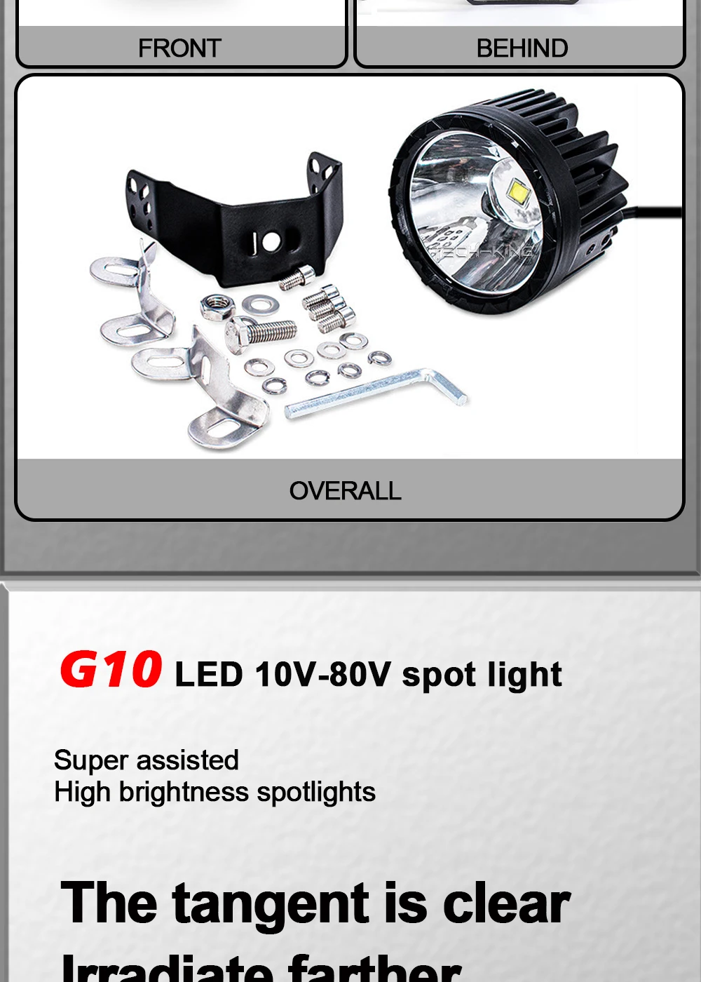 Super Bright 3.5 Inch Spot White Yellow LED Work Light For Car SUV Offroad Motorcycle ATV UTV BUS Truck 10-80V Fog lamp