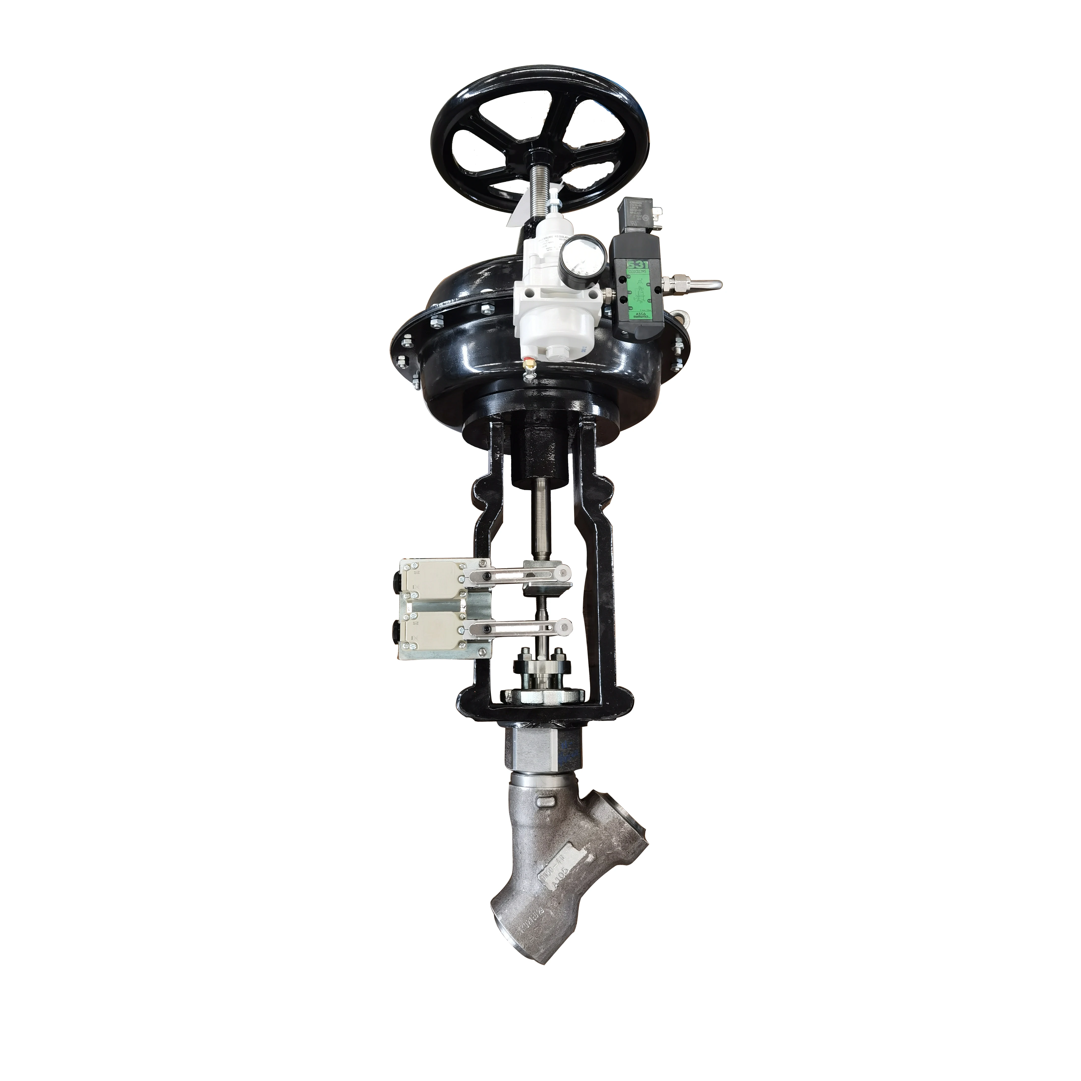 Y Pattern Diaphragm Steam Manual  Pneumatic Actuated Control  Api Stainless Steel Globe Valve Price