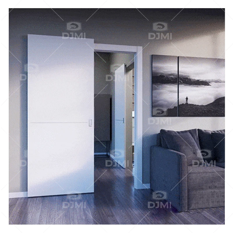 Waterproof Pocket Door Interior Modern Pocket Door Home Use Wooden Sliding Door