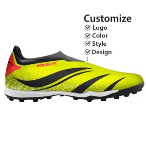 Manufacturer Custom Oem Leather Soccer Cleats Lightweight Breathable Training Soccer Shoes for Men