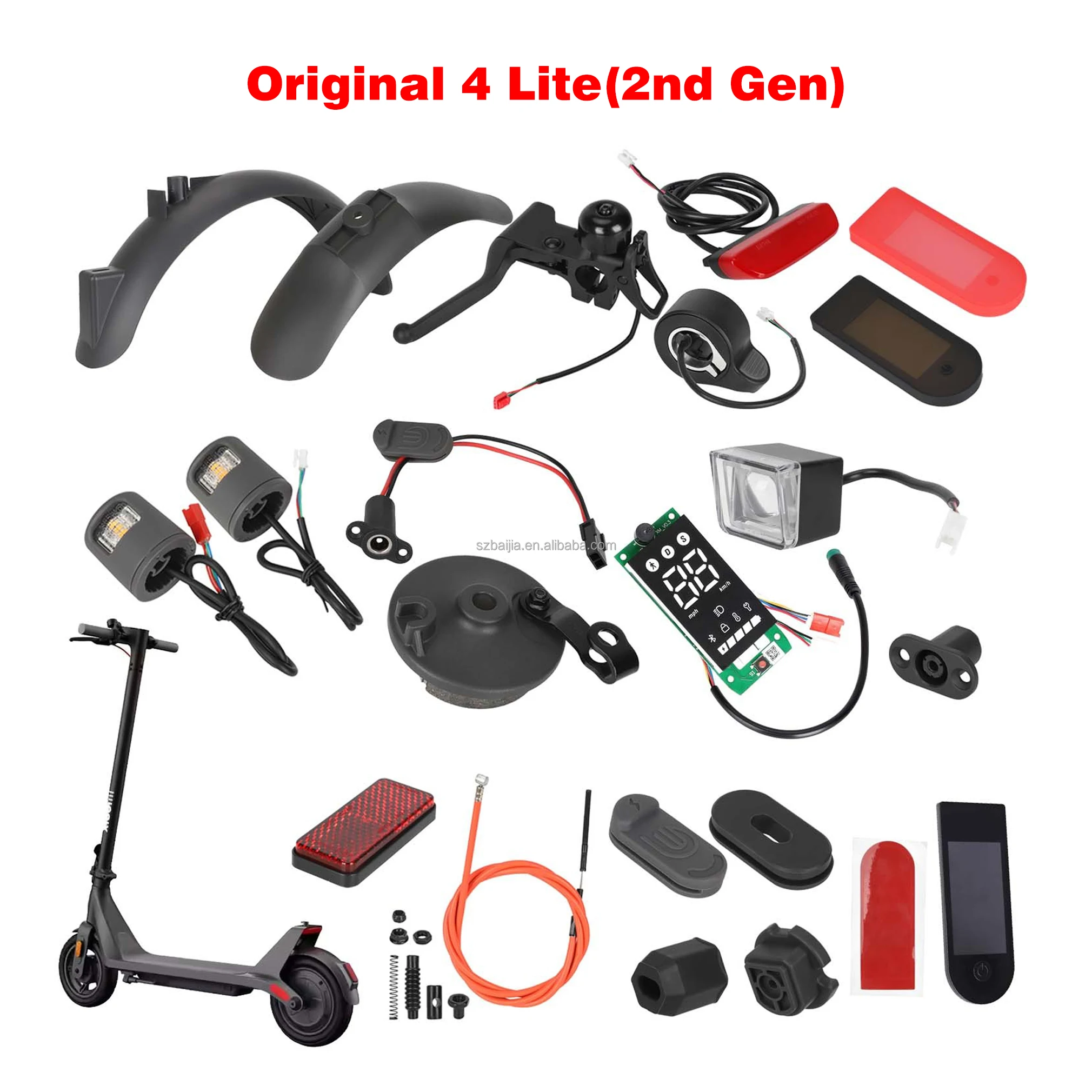 Wholesale original MI4 Lite Second Generation Throttle Light display cover fender for Xiaomi 4 Lite 2nd Gen Scooter accessories