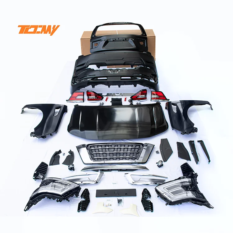 TDCMY 2020 Upgrade Body Kit Include Grille Headlight and Fog Light for Nissan Patrol 2010-2020 Y62