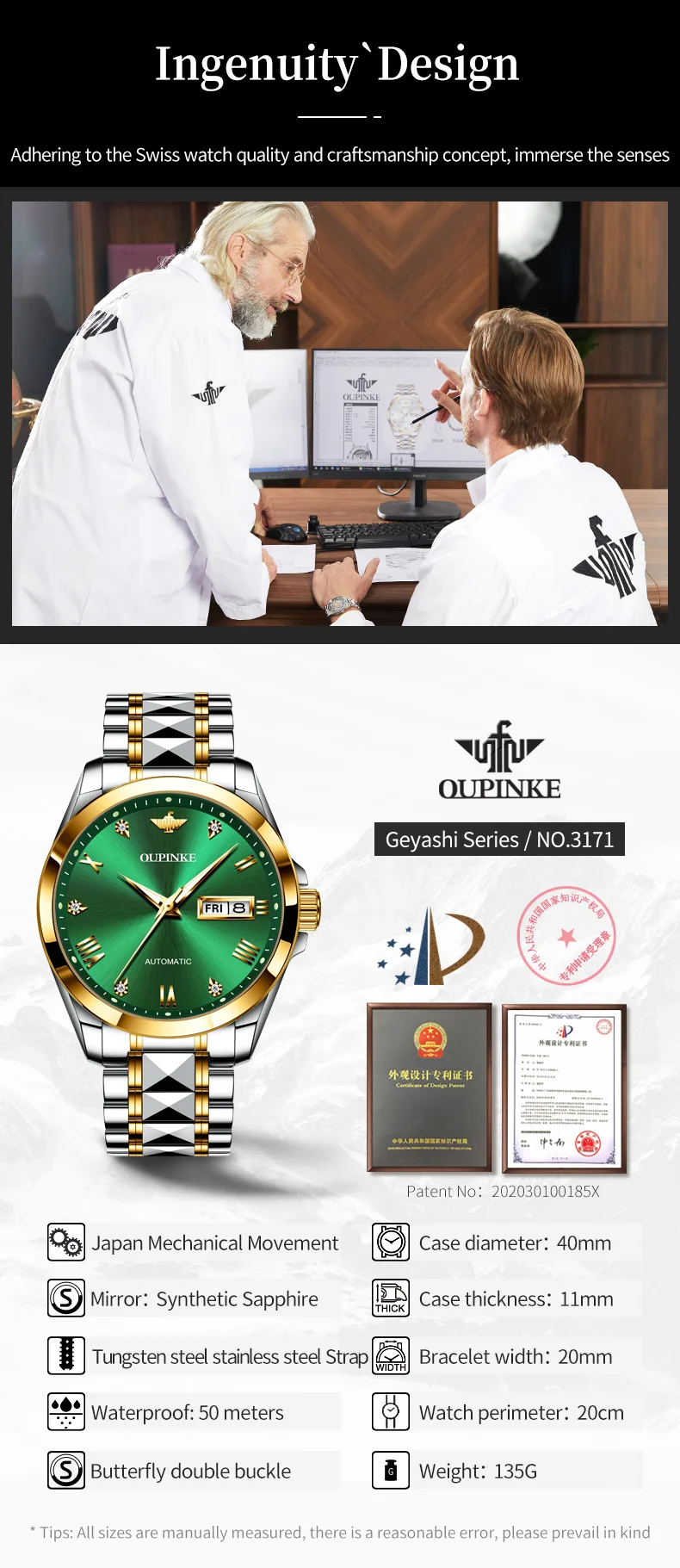 OUPINKE Watch Men | 2mrk Sale Online