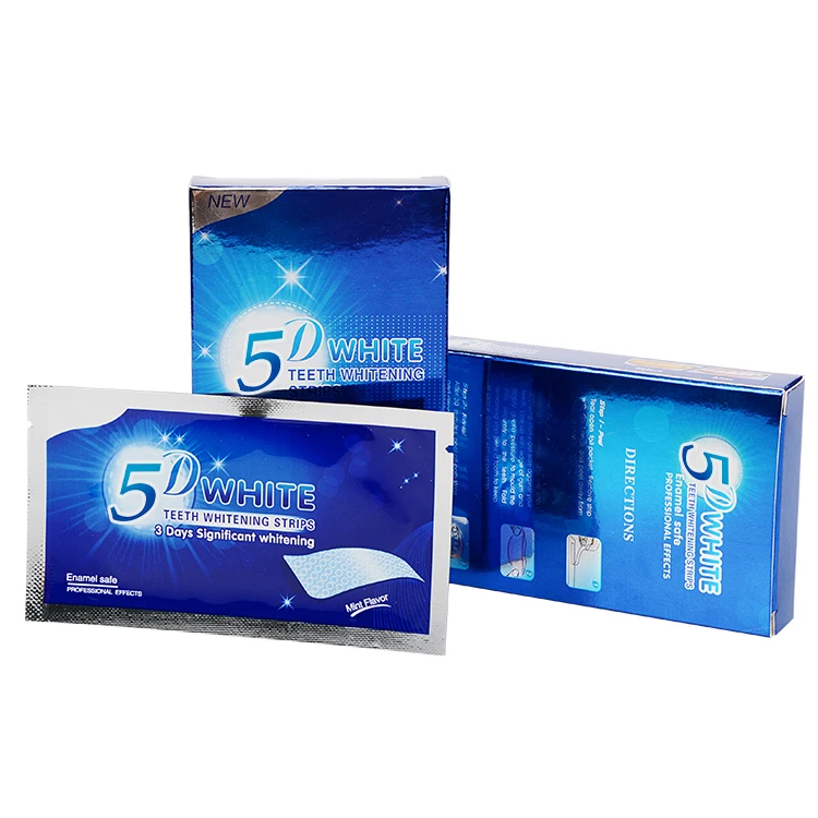 5D Whitening Teeth Strips - Powerful & Safe Teeth Whitening