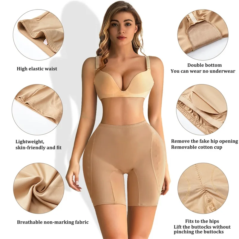 Custom Women Panties Full Body Waist Trainer Shaper and Butt Lifter Latex Padded Buttocks Arm Shaper Shapewear
