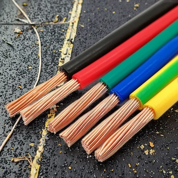 2024 Copper Core PVC Insulated Flexible Electrical Wires Single Core for Underground Application Price Discount for MOQ 100m