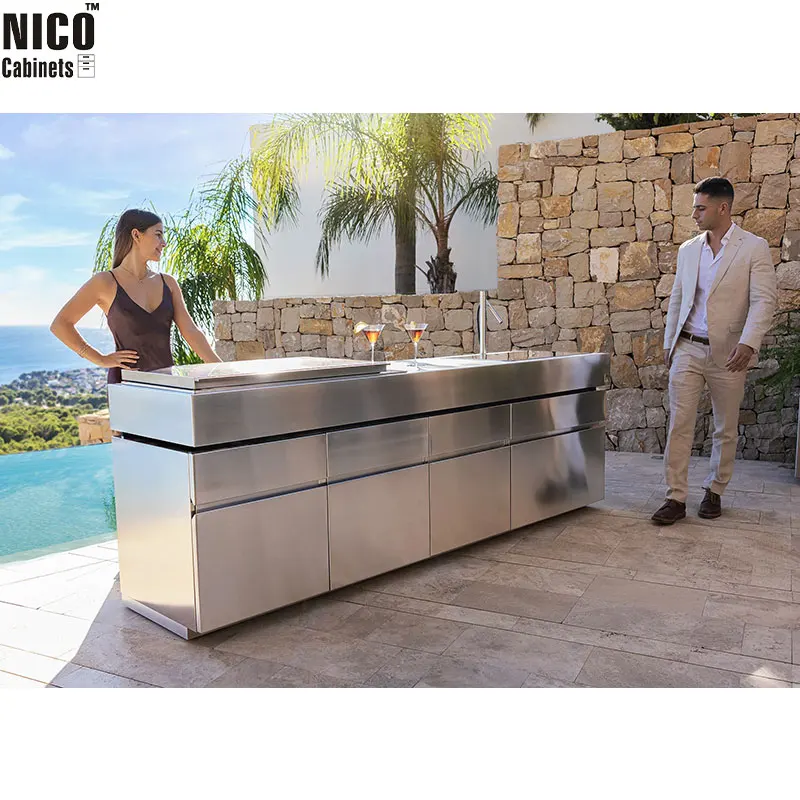 NICOCABINET Outdoor Kitchen Durable 316 Stainless Steel