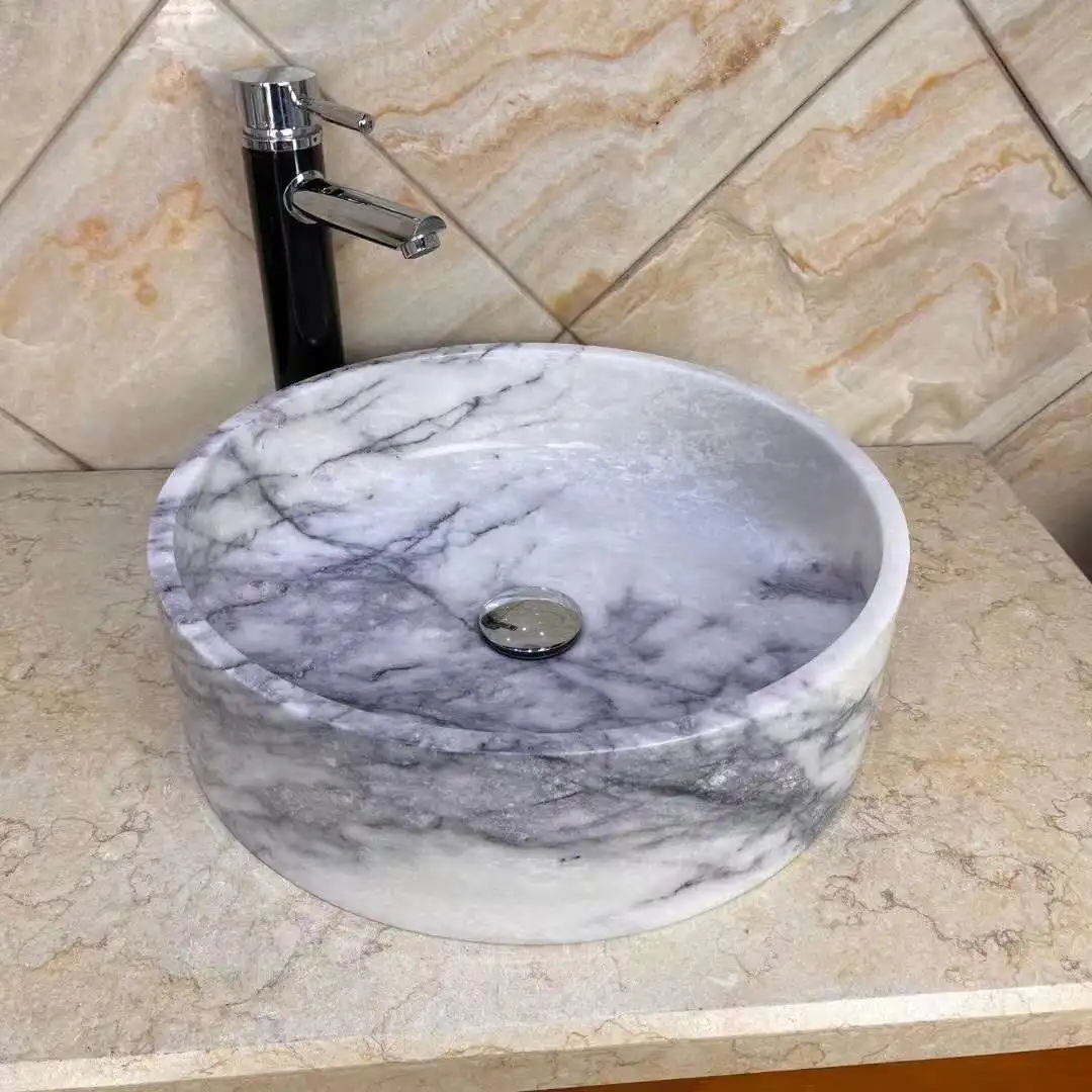 Counter Top Wash Basin Stone Hand Wash Basin Sink Milas Lilac Marble Wash Basin Price