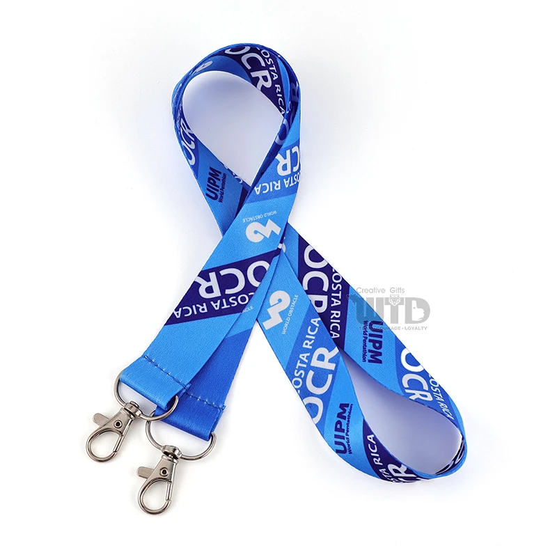 product manufacturer custom fashion polyester lanyard with personalized logo colorful accessory featuring buckle metal clip and hook-7