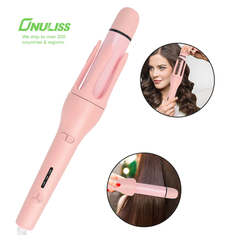 Professional Salon  Automatic 2 in 1 Hair Curler and Straightener Hair Curler Auto Curling Iron  New Design Hair Curler