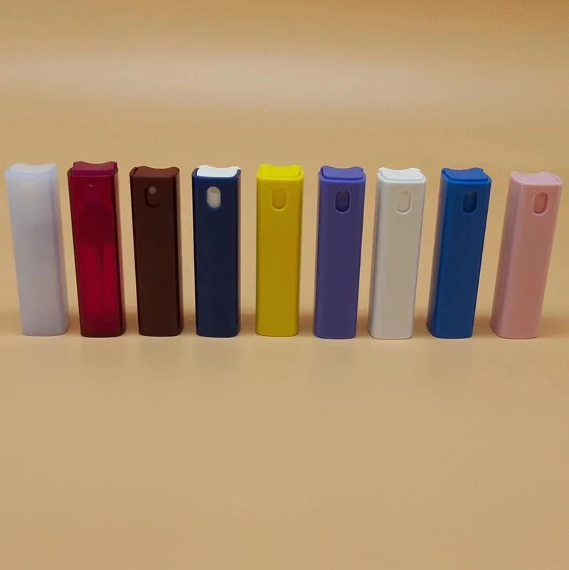 Hot Selling Empty square Black White 10ml Convenient Perfume Spray Bottle Tube Spray Bottle
