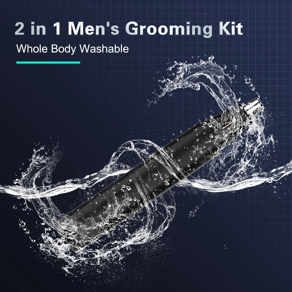 Съемный портативный беспроводной Перезаряжаемый водонепроницаемый безболезненный прибор для удаления волос электрический триммер в ушах и