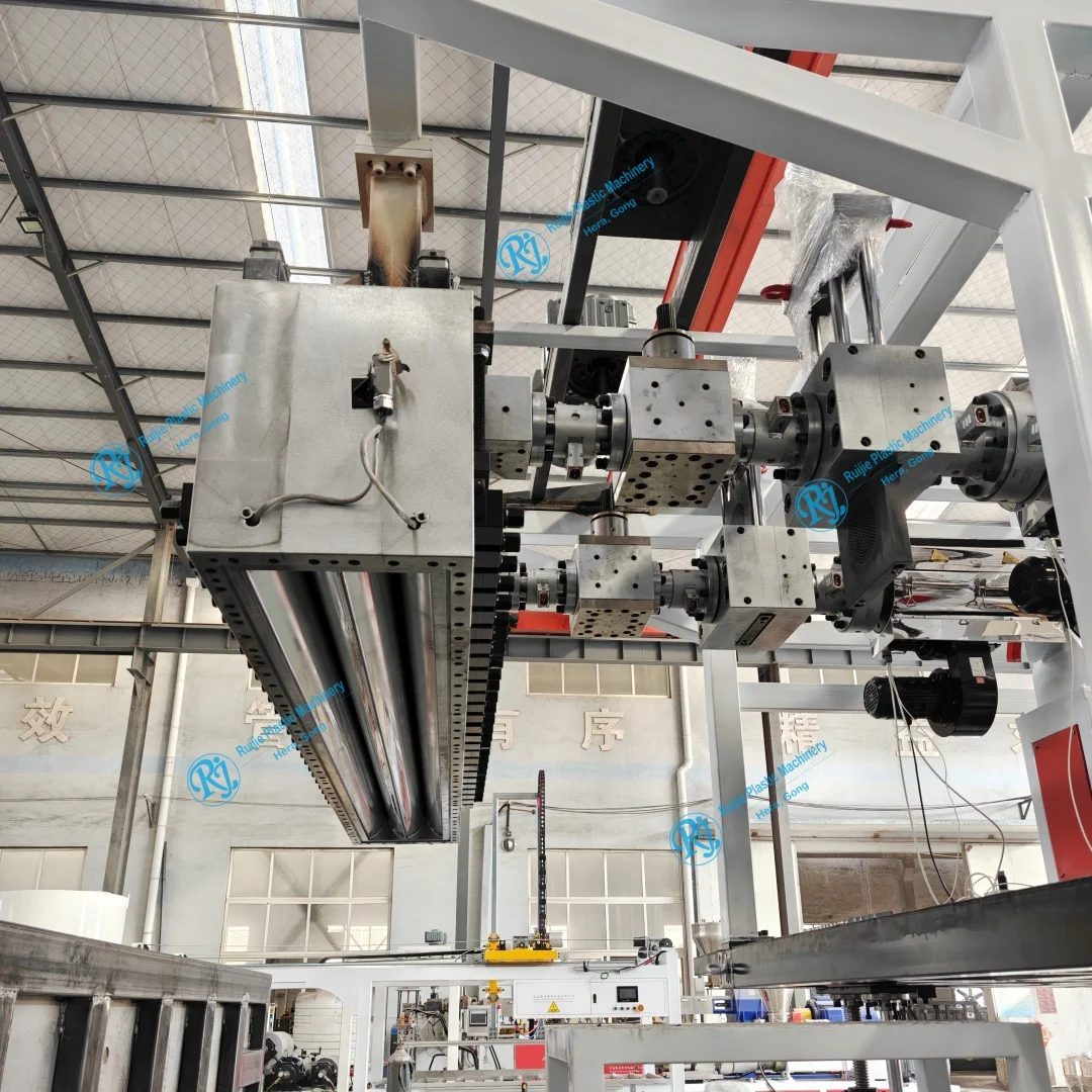 product double layer poe mattress production machine single screw design different hardness include bearing gearbox for pe for plate-2