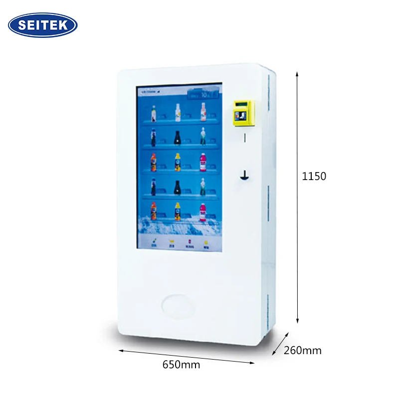 Wall mounted condom vending machine mini Thin tissue cigarette Snacks and drinks selling machine for bus stop station