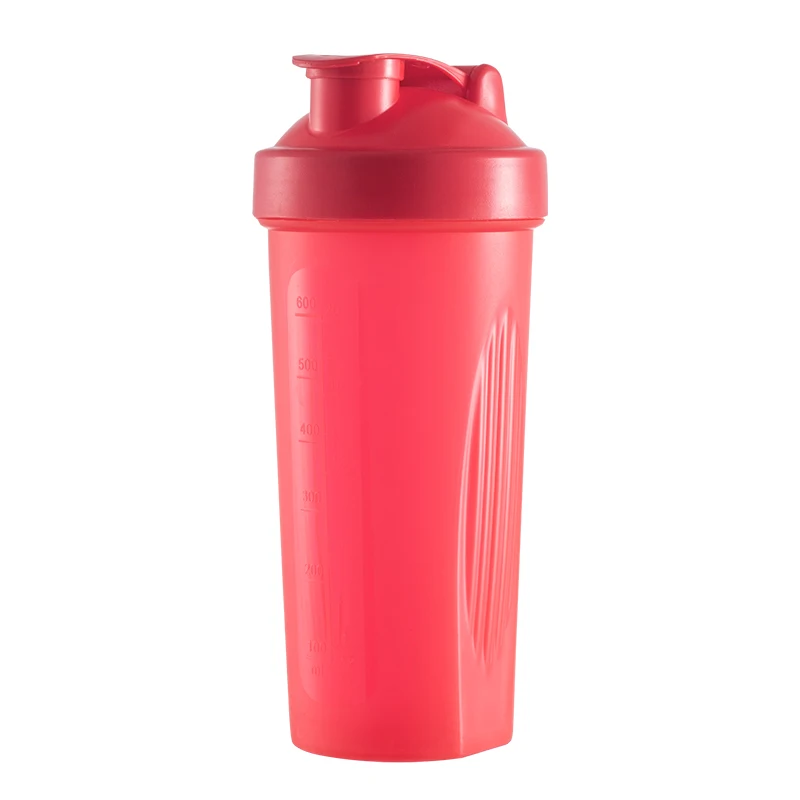 1pc Shaker Cup, Protein Powder And Smoothie Mixer Cup With Large Capacity,  Measuring Marks, Mixing Ball & Handle, Plastic Sport Water Bottle