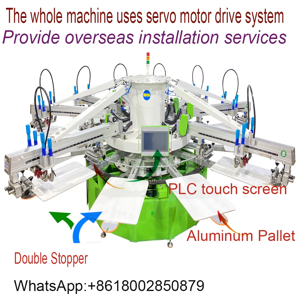 product 6 colors automatic oval screen printing machine-6