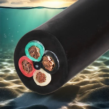 Huaqi h07rn-f Replacing Submersible Pump Cable with Insulation and Rubber Jacket and Flexible Stranded Copper electrical cable