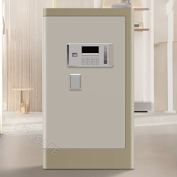 CEQSAFE All-Steel Simple Box Fireproof Safe Box Anti-Theft Fingerprint Access for Office Intelligent Alarm Home Safes
