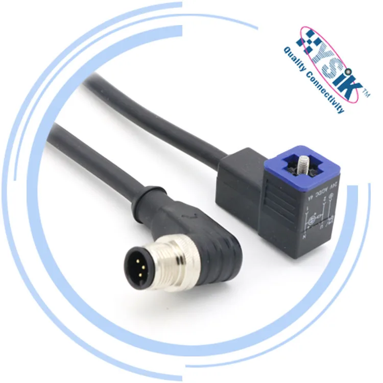 Din43650 Type C 4 Pin Pressure Sensors Valve Connector