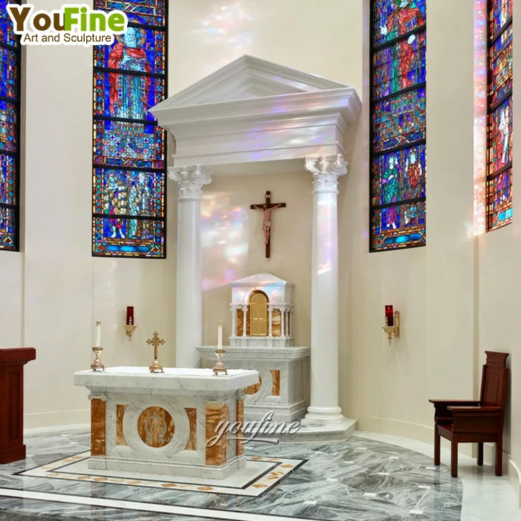 Professional Custom Hand Carved Natural Marble Church Niches - Buy ...