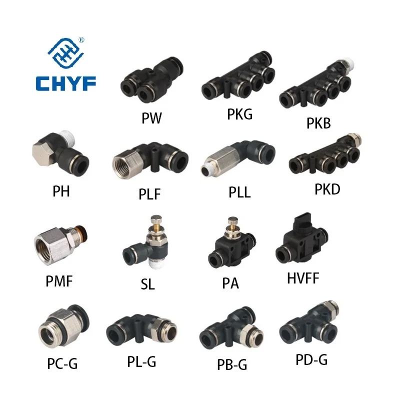 Pneumatischer Rohr-Winkelverbinder Schlauchanschluss PL8-02 /4-M5/6-01/10-03/12-04