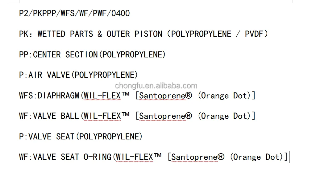 P2/PKPPP/WFS/WF/PWF/0400 supplier