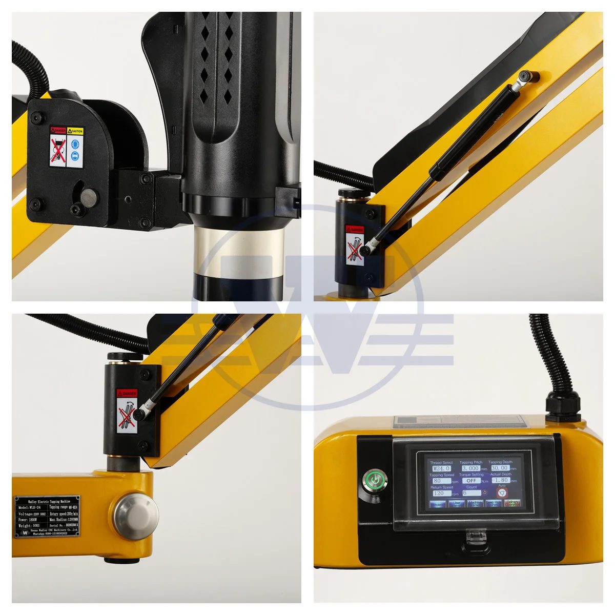 Automatic Tapping Arm Servo Motor Thread Electric Tapping Machine M16 M36 Universal Head Self-Tapping Screw Machine