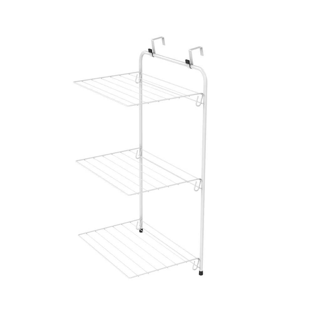 Wireking Metal 3 Tier Over The Door Hanging Storage Organizer Foldable