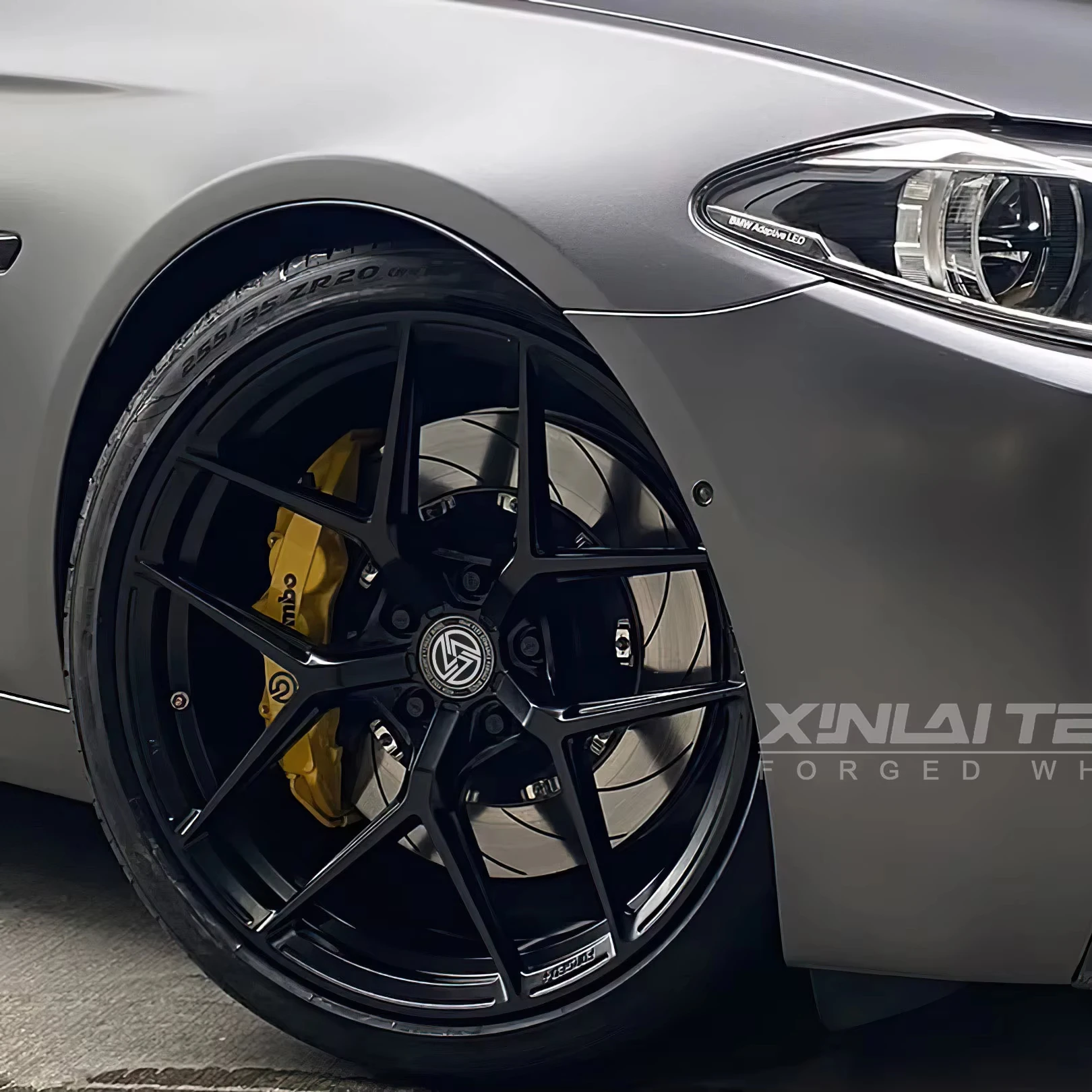 XINLAI Custom 1-Piece Deep Concave Matte Black Forged Wheels 5x120 5x114.3 5x112 Car Alloy Wheel for bmw benz audi - Image 1